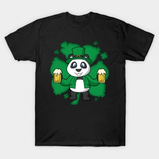 Irish Panda Beers Shamrock St Patricks Day T-Shirt